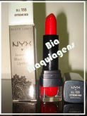 Batom da NYX, BLACK LABEL, cor EXTREME RED