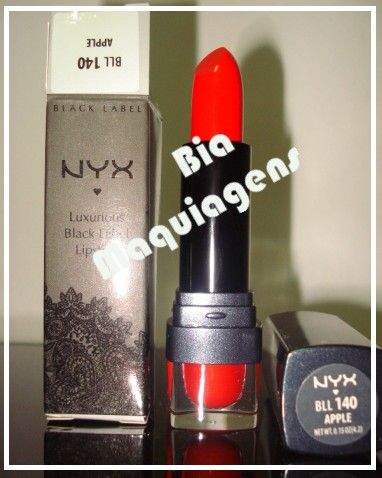 Batom da NYX, BLACK LABEL, cor APPLE