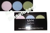 * Trio de sombras da NYX ,cor : frosted lilac,pacific,kiwi.